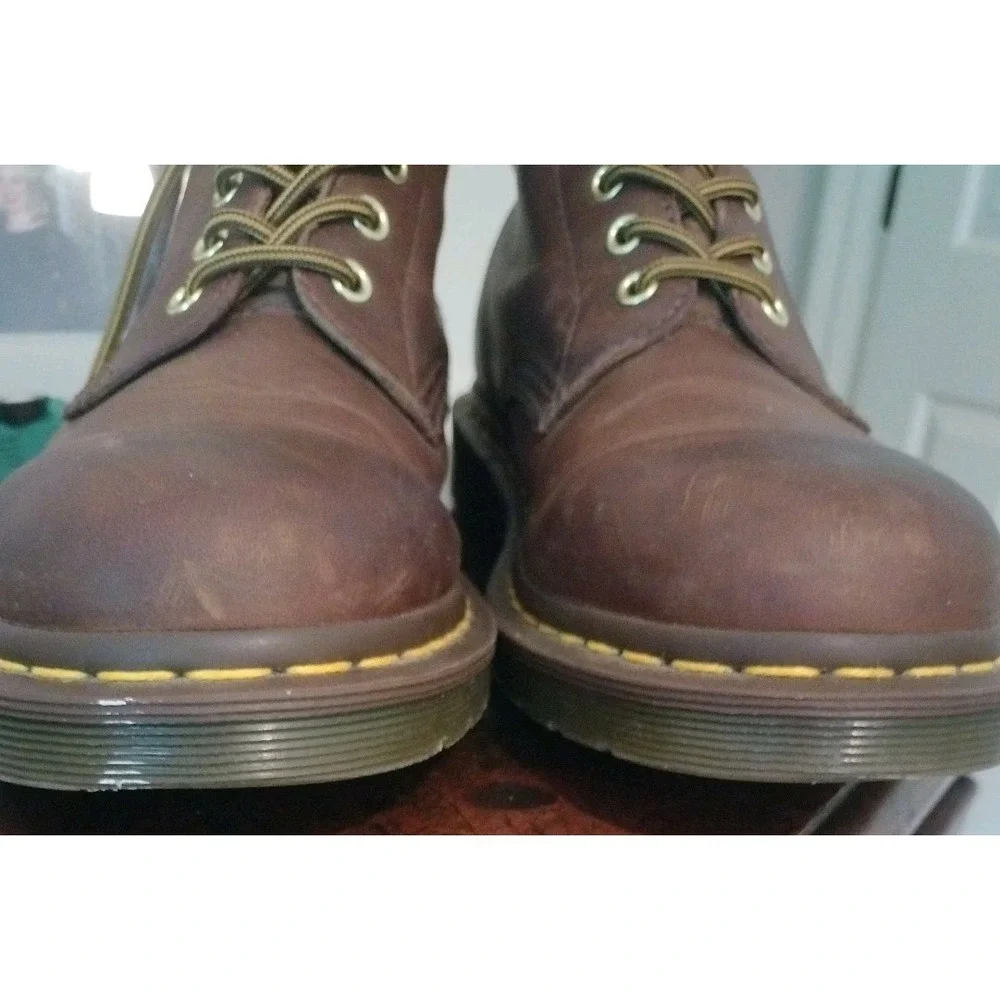 Dr. Martens 1460 Crazy Horse Leather Boots‎ Brown - Men's US 9 / UK 8 - EUC